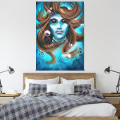 Mermaid Canvas Afdruk (Insitu (Slaapkamer))