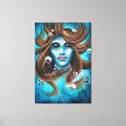 Mermaid Canvas Afdruk (Voorkant)