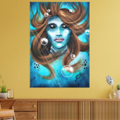 Mermaid Canvas Afdruk (Insitu (Woonkamer))