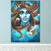 Mermaid Canvas Afdruk (Insitu (Houten vloer))