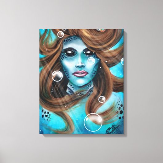 Mermaid Canvas Afdruk (Voorkant)