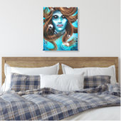 Mermaid Canvas Afdruk (Insitu (Slaapkamer))
