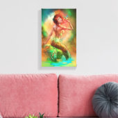 Mermaid Canvas Art Afdruk (Insitu (Woonkamer))