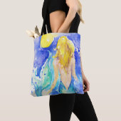 Mermaid Canvas tas (Dichtbij)