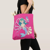 Mermaid Canvas tas (Dichtbij)
