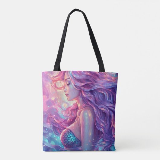 Mermaid Canvas tas (Achterkant)