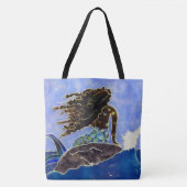 Mermaid Canvas tas (Voorkant)