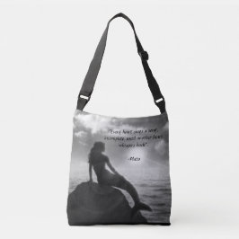 Mermaid Canvas tas met Citaat van Plato