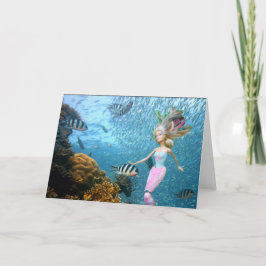 Mermaid card bedankkaart