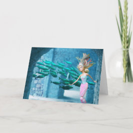 Mermaid card bedankkaart