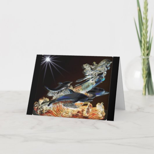 Mermaid Card Feestdagen Kaart (Voorkant)