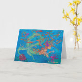 Mermaid card kaart (Gele Bloem)