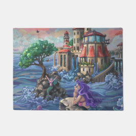 Mermaid Castle Art Deurmat