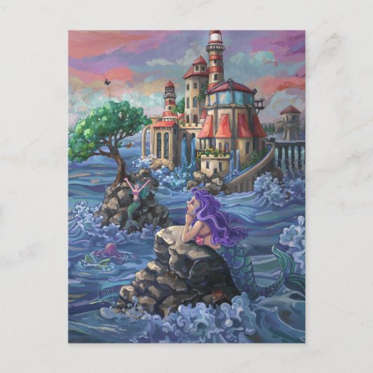 Mermaid Castle Briefkaart (Voorkant)