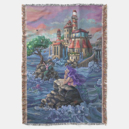 Mermaid Castle Deken (Voorkant Verticaal)