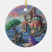 Mermaid Castle Keramisch Ornament (Voorkant)