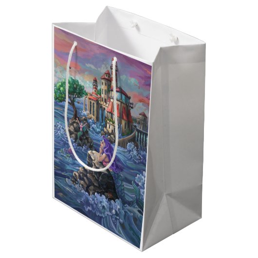 Mermaid Castle Medium Cadeauzakje (Achterkant Gekanteld)