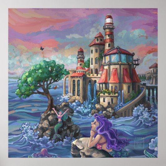 Mermaid Castle Poster (Voorkant)