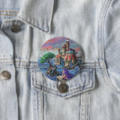 Mermaid Castle Ronde Button 7,6 Cm (In situ)