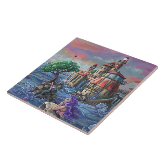 Mermaid Castle Tegeltje (Zijkant)