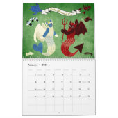 Mermaid Cat Calendar Kalender (Feb 2026)