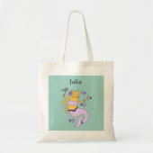 Mermaid Cat Canvas tas (Voorkant)