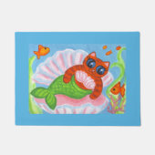 Mermaid Cat Doormat Rug  Deurmat (Voorkant)