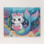 Mermaid Cat Legpuzzel<br><div class="desc">Mermaid Cat
illustration
colorful
customizable</div>