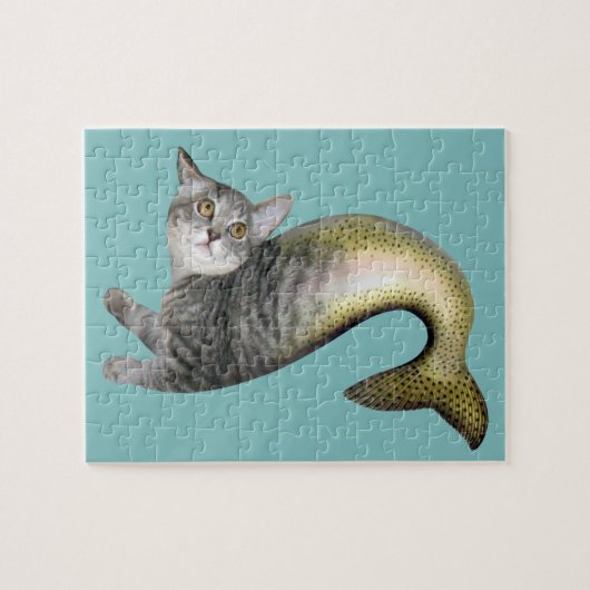 Mermaid Cat Legpuzzel (Horizontaal)