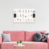 Mermaid cat Tarot Major Arcana Canvas Afdruk (Insitu (Woonkamer))