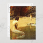 Mermaid & Child Briefkaart (Voorkant / Achterkant)