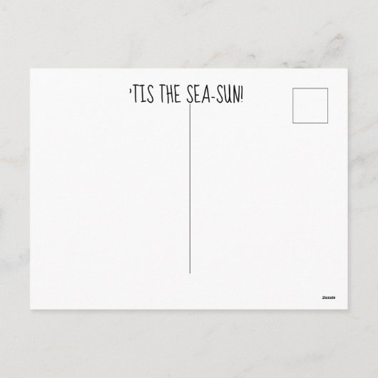 Mermaid Christmas Briefkaart (Achterkant)