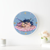 MERMAID CLOCK GROTE ROND GROOT GROTE KLOK (Huis)