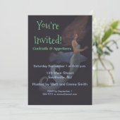Mermaid Cocktail Party Custom Invitation Sjabloon Kaart (Staand voorkant)