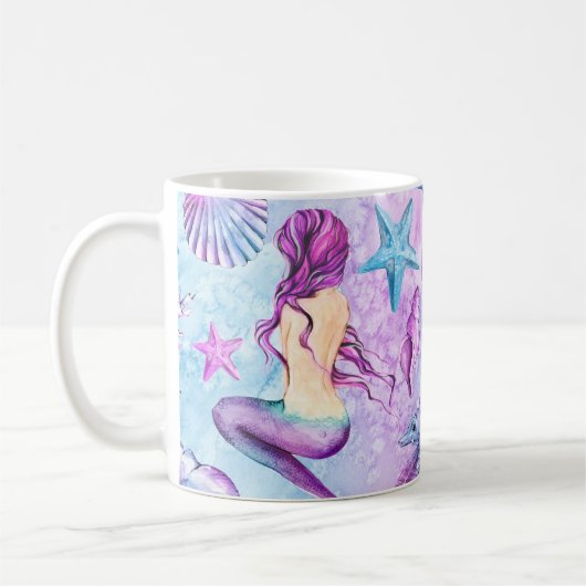 Mermaid Coffee Mok, Mermaid Mok, Mermaid Cup Koffiemok (Links)