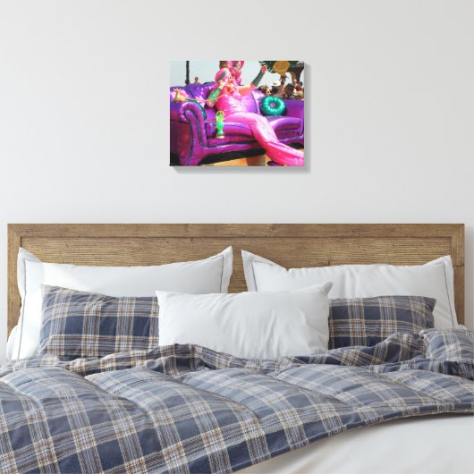 Mermaid Coney Island Canvas Afdruk (Insitu (Slaapkamer))