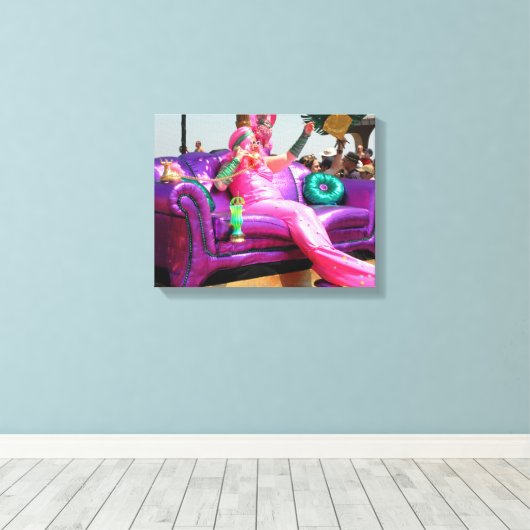 Mermaid Coney Island Canvas Afdruk (Insitu (Houten vloer))