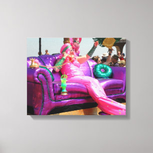 Mermaid Coney Island Canvas Afdruk