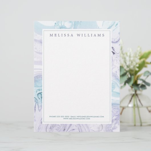 Mermaid Creative Professional Modern Letterhead Briefhoofd (Staand voorkant)