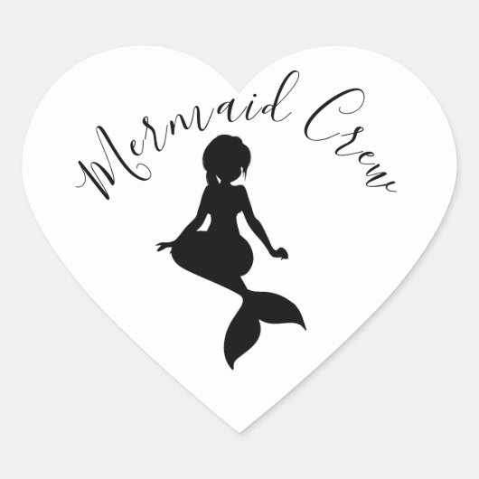 Mermaid Crew Sticker (Voorkant)
