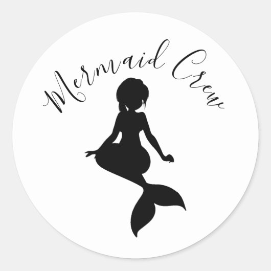 Mermaid Crew Sticker (Voorkant)
