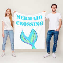 Mermaid Crossing Fleece Deken