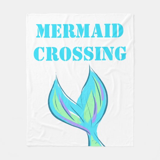 Mermaid Crossing Fleece Deken (Voorkant)