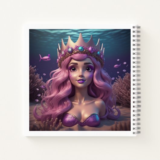 Mermaid Crown Notitieboek (Achterkant)