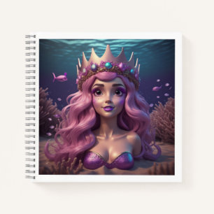 Mermaid Crown Notitieboek