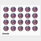 Mermaid Crown Ronde Sticker (Vel)