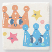 Mermaid Crown Stenen Onderzetter (Voorkant)