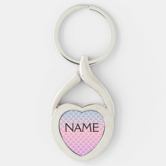 Mermaid Custom Name sleutelhanger - jouw naam toev (Voorkant)