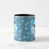Mermaid Cute BLUE Mok (Midden)