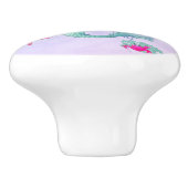 Mermaid Cute Blue Roze Starfish Personal Keramische Knop (Zijkant)